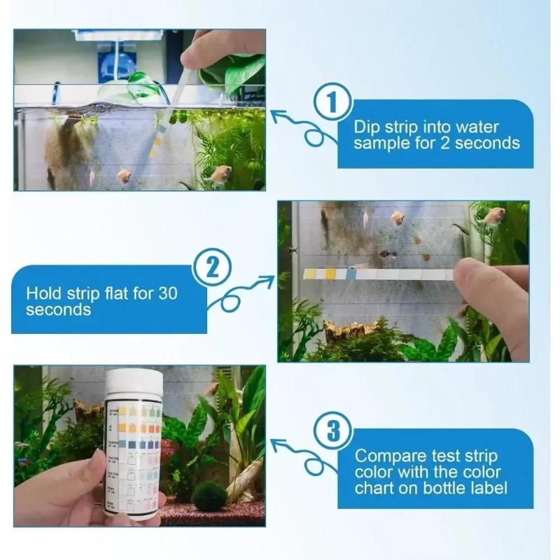 Aquarium Test Strip  Freshwate - Water Testing Kit 리뷰 및 가격