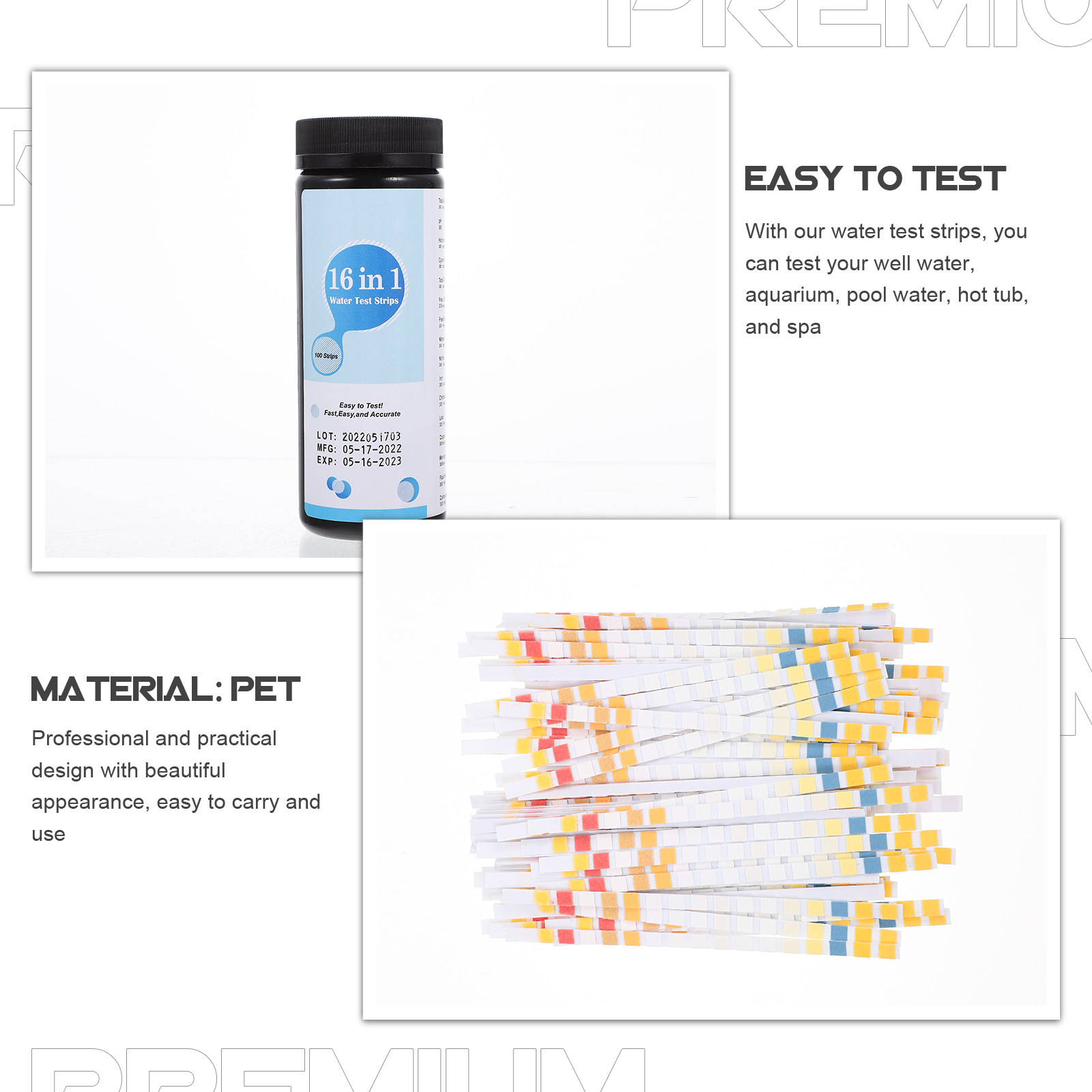 100Pcs Water Test Strips Pool  - Water Testing Kit 리뷰 및 가격