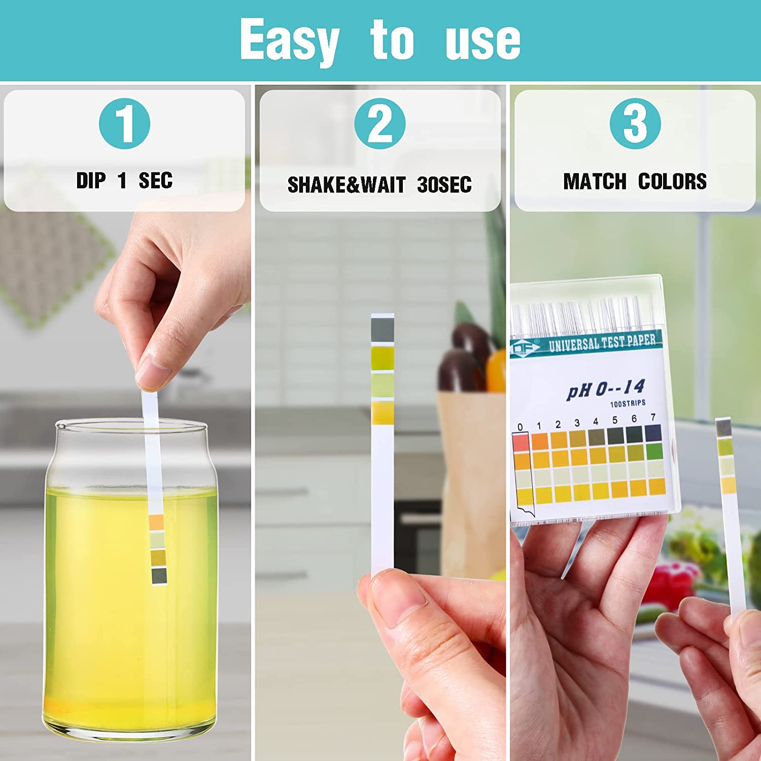 100 Strips 0-14 PH Alkaline Ac - Water Testing Kit 리뷰 및 가격
