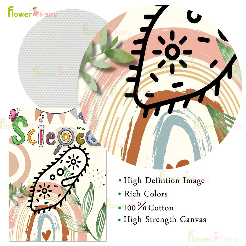 Cartoon Microbiology Watercolo - Science Nursery 리뷰 및 가격
