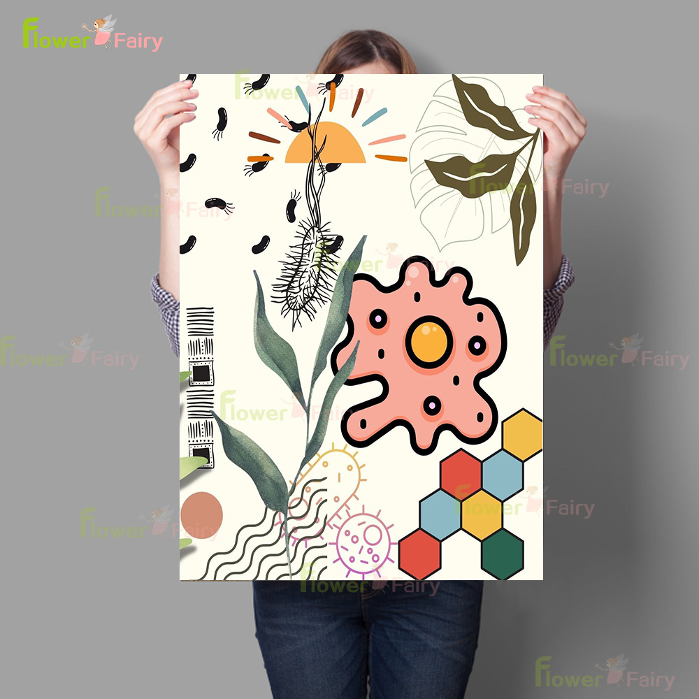 Cartoon Microbiology Watercolo - Science Nursery 리뷰 및 가격