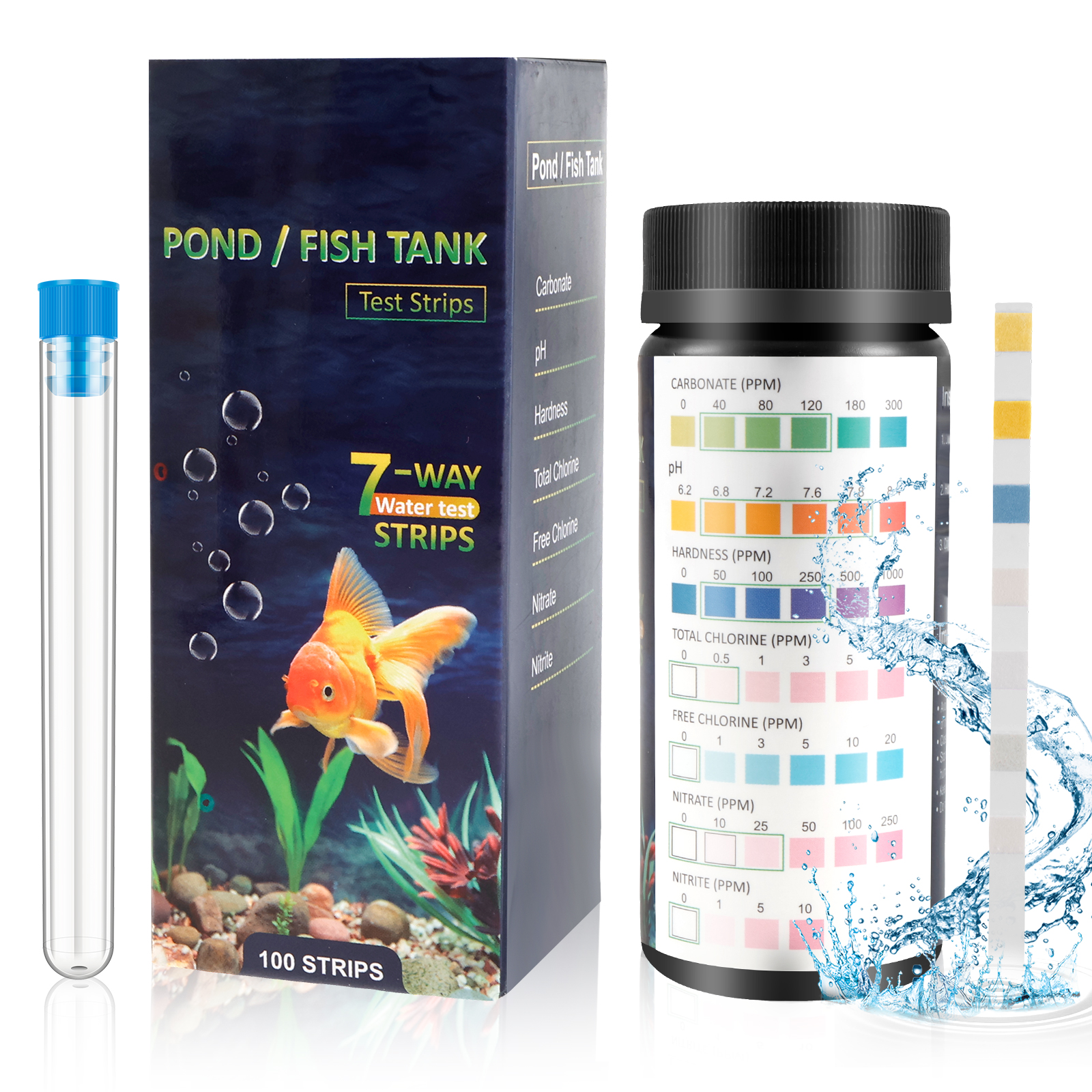 100Pcs 7 in 1 Aquarium Test St - Water Testing Kit 리뷰 및 가격